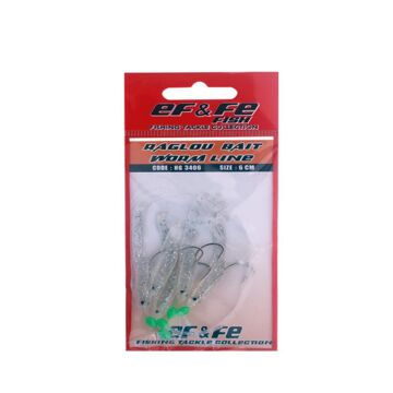 EFFE Raglu Bait Worm 6cm Kurt Çapari Simli HG3406