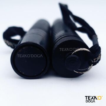 W38 Teleskopik Mini Çelik Jop 41cm Cop Kılıflı Siyah