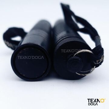 W38 Teleskopik Mini Çelik Jop 41cm Cop Kılıflı Siyah