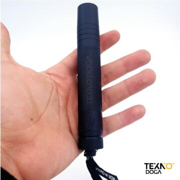 W38 Teleskopik Mini Çelik Jop 41cm Cop Kılıflı Siyah