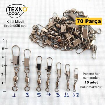 TAMSET Klipsli Fırdöndü Seti (1-13no arası) 70 Parça