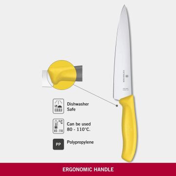 Victorinox SwissClassic 19cm Doğrama Bıçağı 6.8006.19L8B Sarı