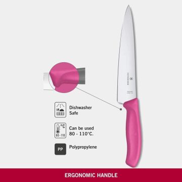 Victorinox SwissClassic 19cm Doğrama Bıçağı 6.8006.19L5B Pembe