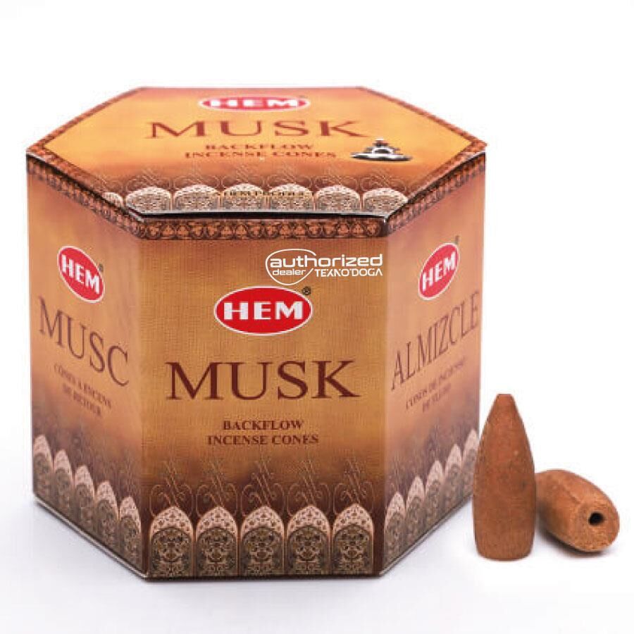 HEM Musk Backflow Geri Akışlı Konik Şelale Tütsü 40ad Misk