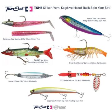 TAMSET Spin Avları İçin Suni Yem ve Kaşık Seti TSM1