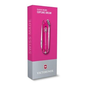 Victorinox Classic 0.6223.T5G Şeffaf Pembe İsviçre Çakısı 58mm