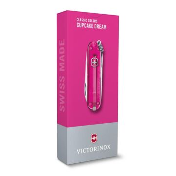 Victorinox Classic 0.6223.T5G Şeffaf Pembe İsviçre Çakısı 58mm