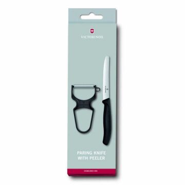 Victorinox 6.7113.23 Soyacak ve 11cm Sofra Bıçağı Seti Siyah