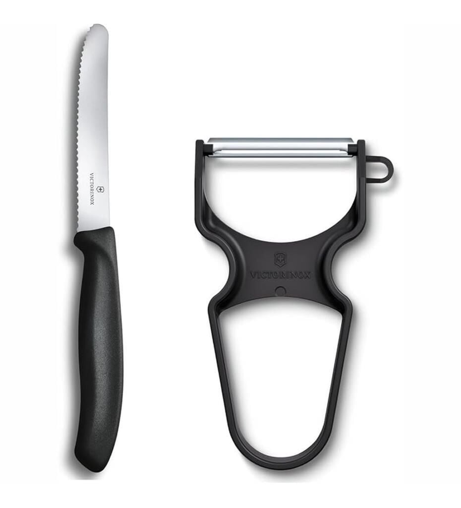 Victorinox 6.7113.23 Soyacak ve 11cm Sofra Bıçağı Seti Siyah