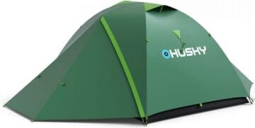 HUSKY Burton 2+1 Kişilik 3 Mevsim Kamp Çadırı Yeşil