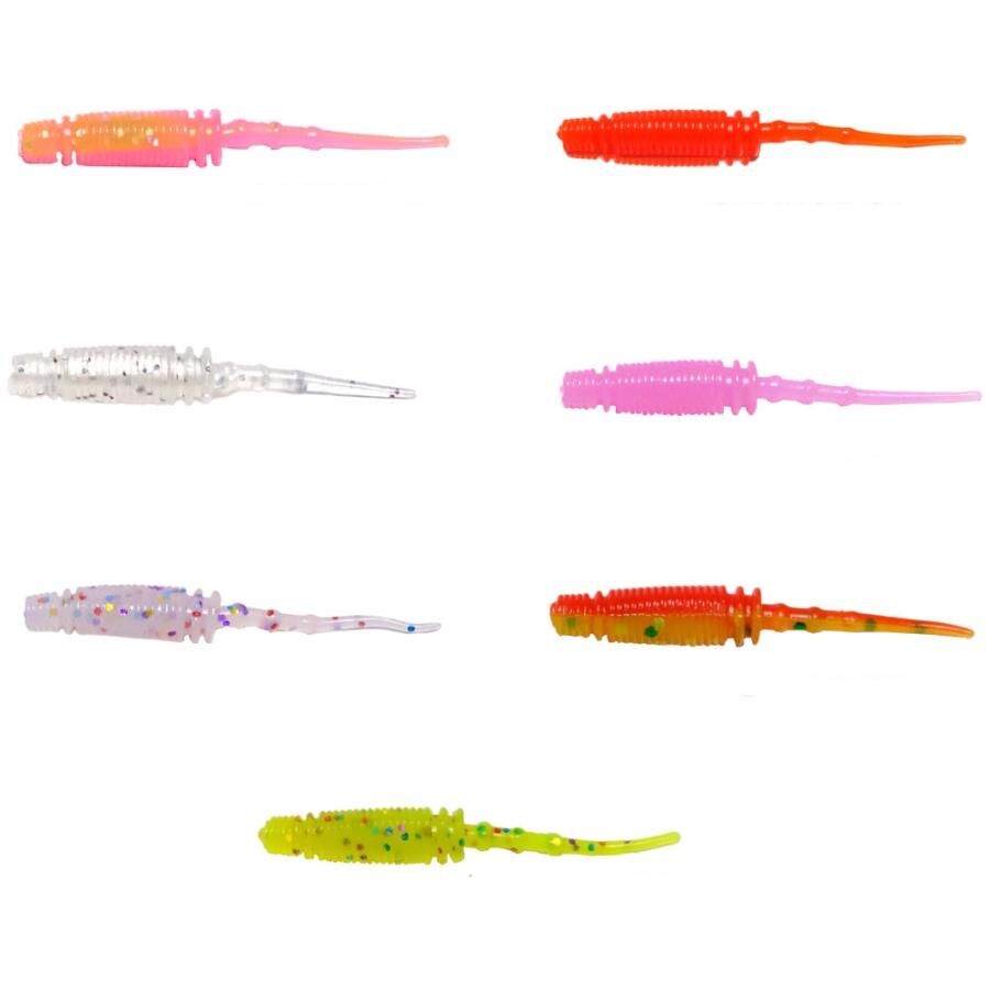 Ryuji Rock Worm 4cm Kokulu LRF Silikon Yem 12ad