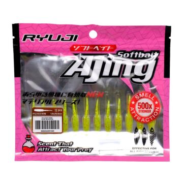 Ryuji Rock Worm 4cm Kokulu LRF Silikon Yem 12ad Pearl White