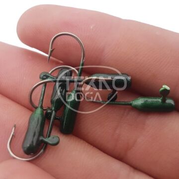 EFFE İğneli Silikon Yem Zokası Yeşil LRF Jighead 5ad