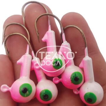 EFFE İğneli Silikon Yem Zokası Pembe LRF Jighead 5ad