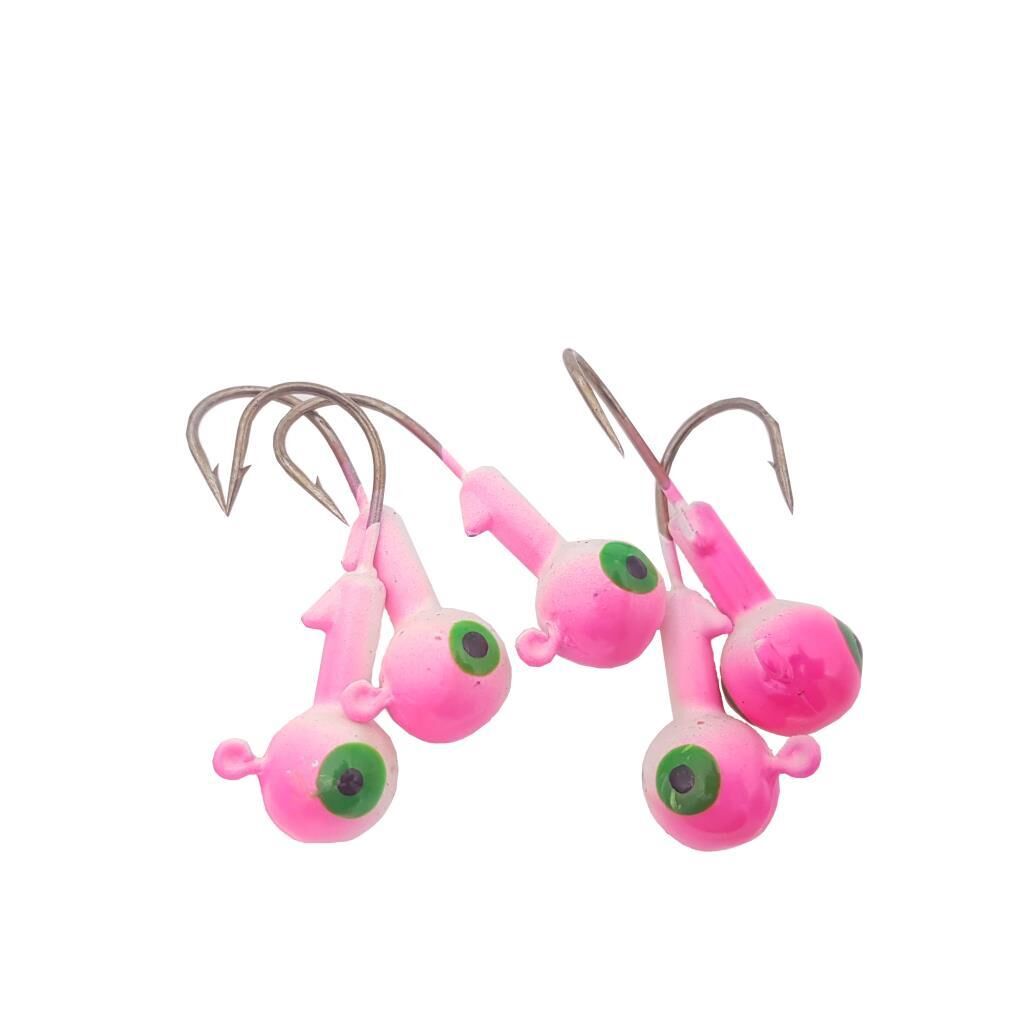 EFFE İğneli Silikon Yem Zokası Pembe LRF Jighead 5ad