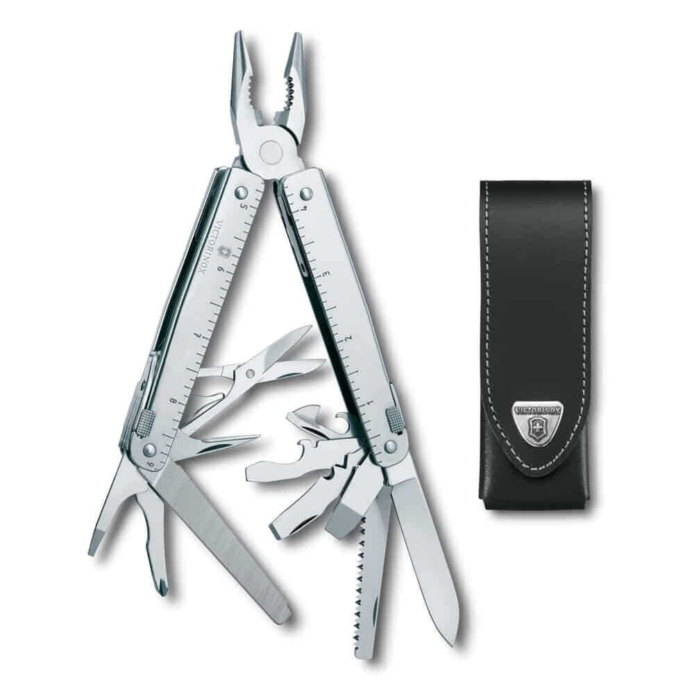 Victorinox SwissTool X Penseli Çakı 3.0327.LB1 Deri Kılıflı
