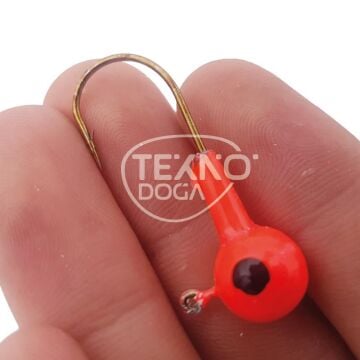 EFFE İğneli Silikon Yem Zokası Kırmızı Siyah LRF Jighead 5ad