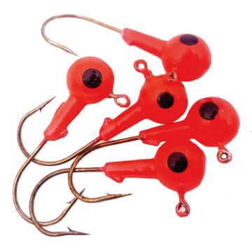 EFFE İğneli Silikon Yem Zokası Kırmızı Siyah LRF Jighead 5ad