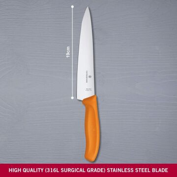 Victorinox SwissClassic 19cm Doğrama Bıçağı 6.8006.19L9B Turuncu