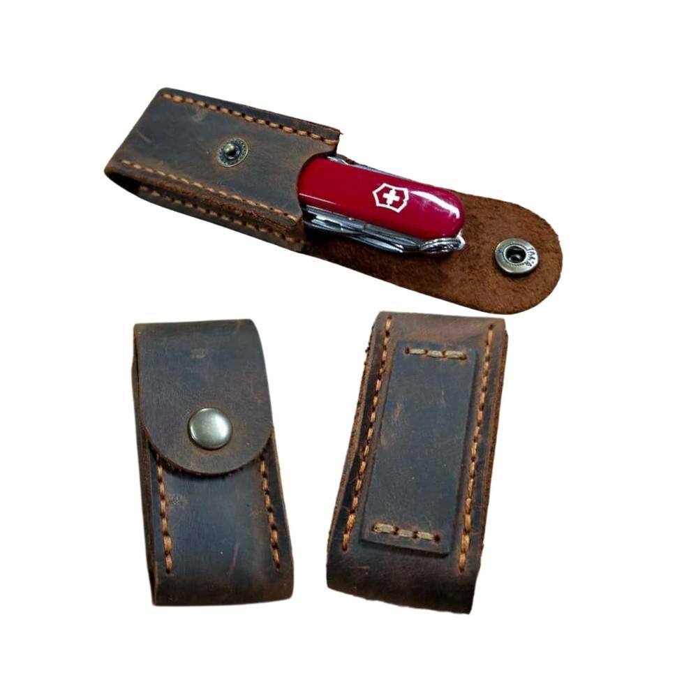 TAMSET Victorinox 58mm Çakılar İçin Deri Kılıf Koyu Kahve 0.6385