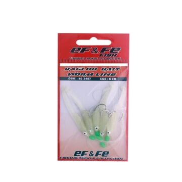 EFFE Raglu Bait Worm 6cm Kurt Çapari Benekli Krem HG3407