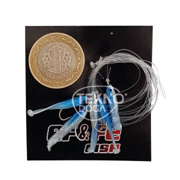 EFFE Raglu Bait Worm 3cm Kurt Çapari Mavi HG3401