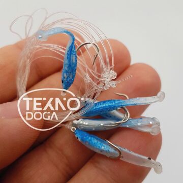 EFFE Raglu Bait Worm 3cm Kurt Çapari Mavi HG3401