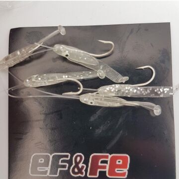 EFFE Raglu Bait Worm 3cm Kurt Çapari Şeffaf Simli HG3406