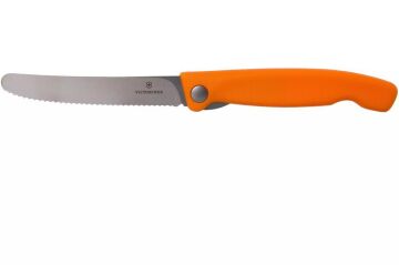 Victorinox 11cm Katlanır Tırtıklı Domates Bıçağı Turuncu 6.7836.F9B