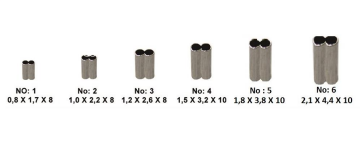 EFFE Çelik Burç Olta Teli Kıstırma Burcu 100'lü HG2505 Çift Kanal