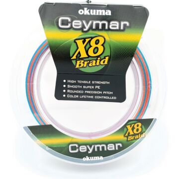 Okuma Ceymar X8 300m MultiColor PE İp Misina 0,148 mm