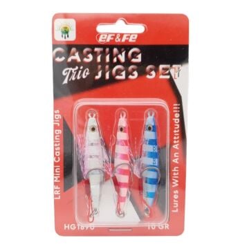 EFFE 3'lü LRF Jig Yem Seti Zebra Mix HG1890