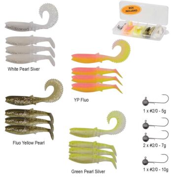 Savage Gear Cannibal Box Kit M 20ad Silikon Yem Seti