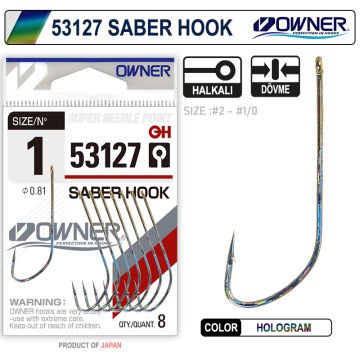 Owner 53127 Saber Hook HG Olta İğnesi İğne
