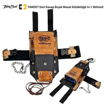 TAMSET V1 Deri Kütüklük 4+1 Bıçak Masat Kütüklüğü