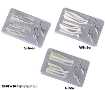 Savage Gear LRF Micro Sandeel Kit (2 Jighead+10 Silikon) Yem Seti