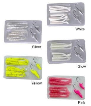 Savage Gear LRF Micro Sandeel Kit (2 Jighead+10 Silikon) Yem Seti Pink