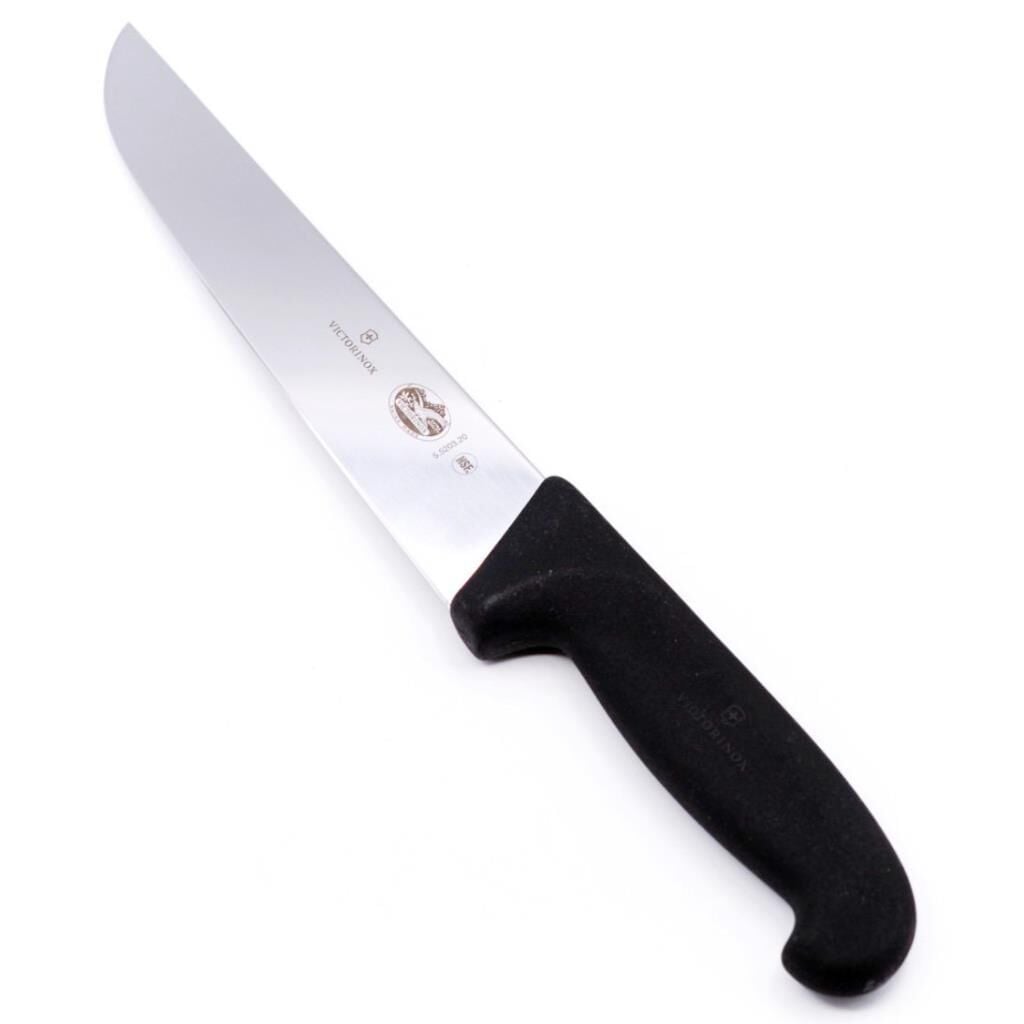 Victorinox Fibrox 20cm Kasap Kelle Bıçağı 5.5203.20 Siyah