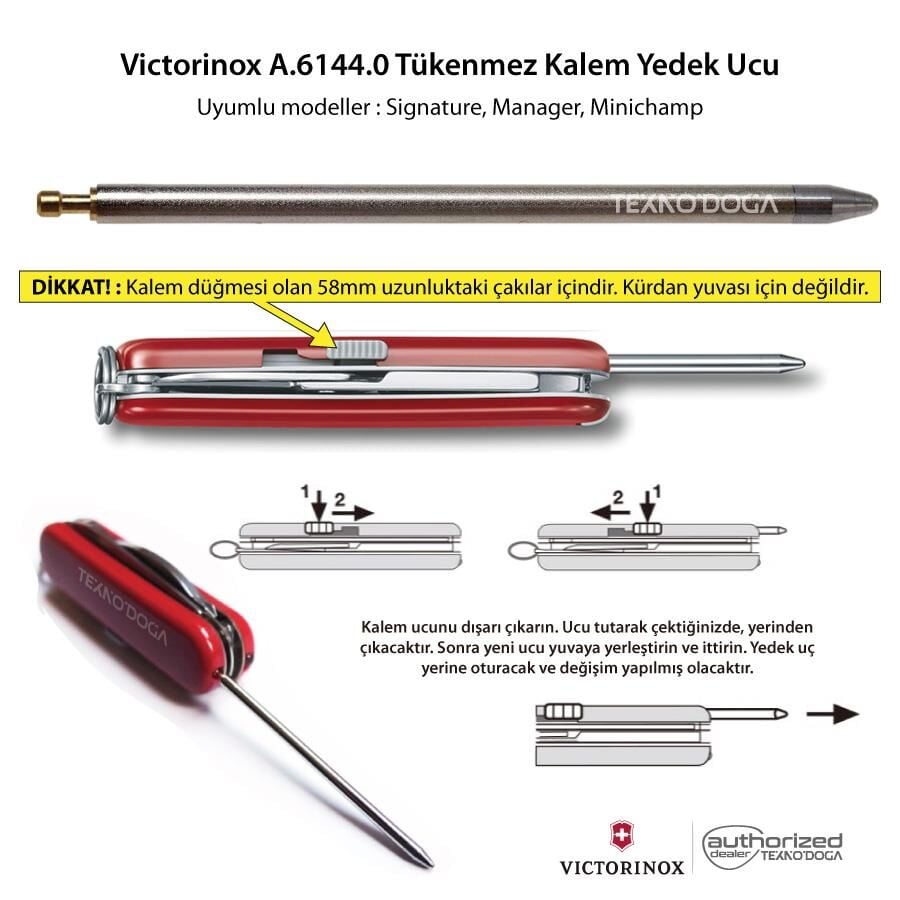 Victorinox A.6144.0 Tükenmez Kalem Ucu Yedeği