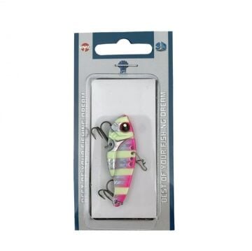 DFT Metal Vibrasyon Suni Yem 10g 5cm Pink Glow Zebra 7732