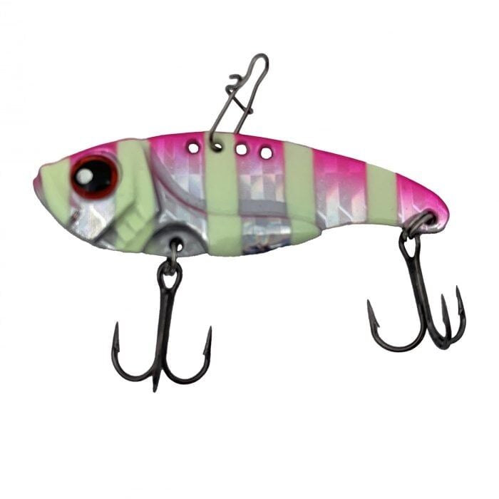 DFT Metal Vibrasyon Suni Yem 14g 5cm Pink Glow Zebra 7732