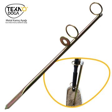 TAMSET V1 50cm Metal Kamış Dayama Ayağı Kum Dikeni