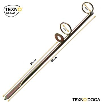 TAMSET V1 50cm Metal Kamış Dayama Ayağı Kum Dikeni