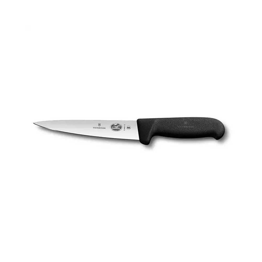 Victorinox Fibrox 18cm Sivri Uçlu Sıyırma Bıçağı 5.5603.18 Siyah
