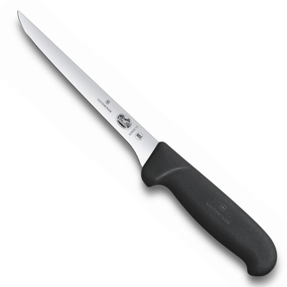 Victorinox Fibrox 12cm Kavisli Dar Ağız Sıyırma Bıçağı 5.6403.12 Siyah