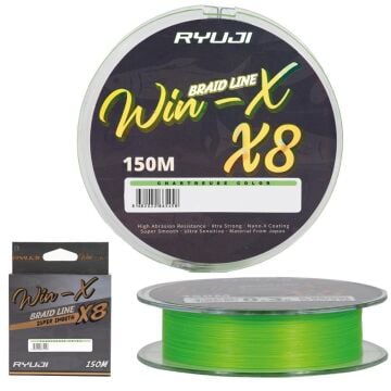Ryuji WinX 8x 8 Kat 150m Örgü İp Misina Chartreuse