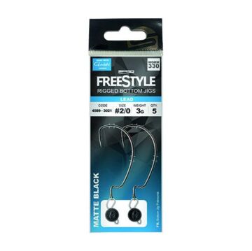 SPRO Rigged Bottom Jig LRF Silikon Yem Zokası Glow No: 2/0