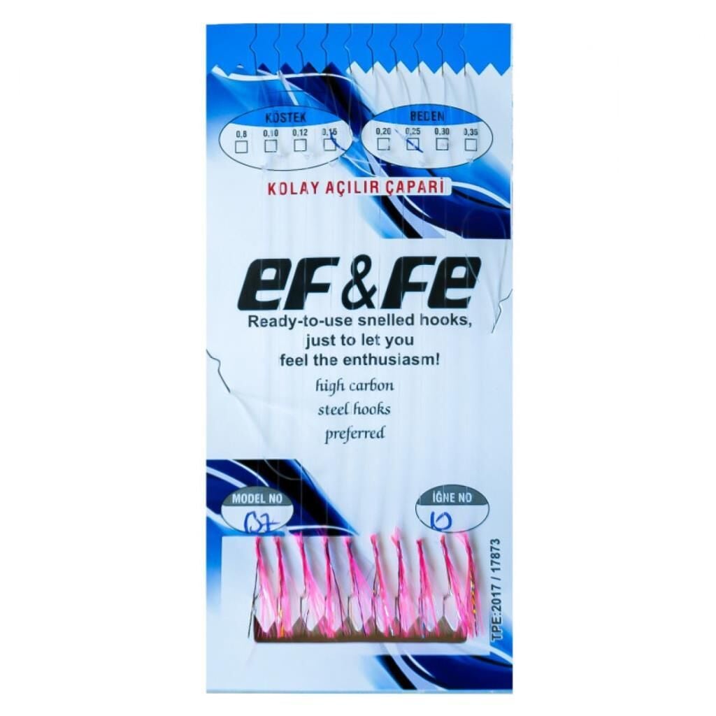 EFFE İstavrit Çaparisi 10 İğneli 0,15/0,25mm B7 No:10