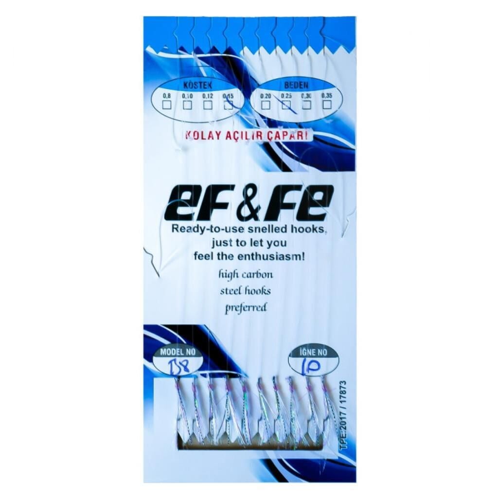 EFFE İstavrit Çaparisi 10 İğneli 0,15/0,25mm B8 No:10