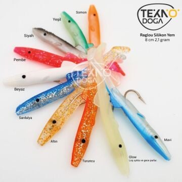 EFFE Raglu 8cm 2.1g LRF Silikon Suni Yem Beyaz 20'li